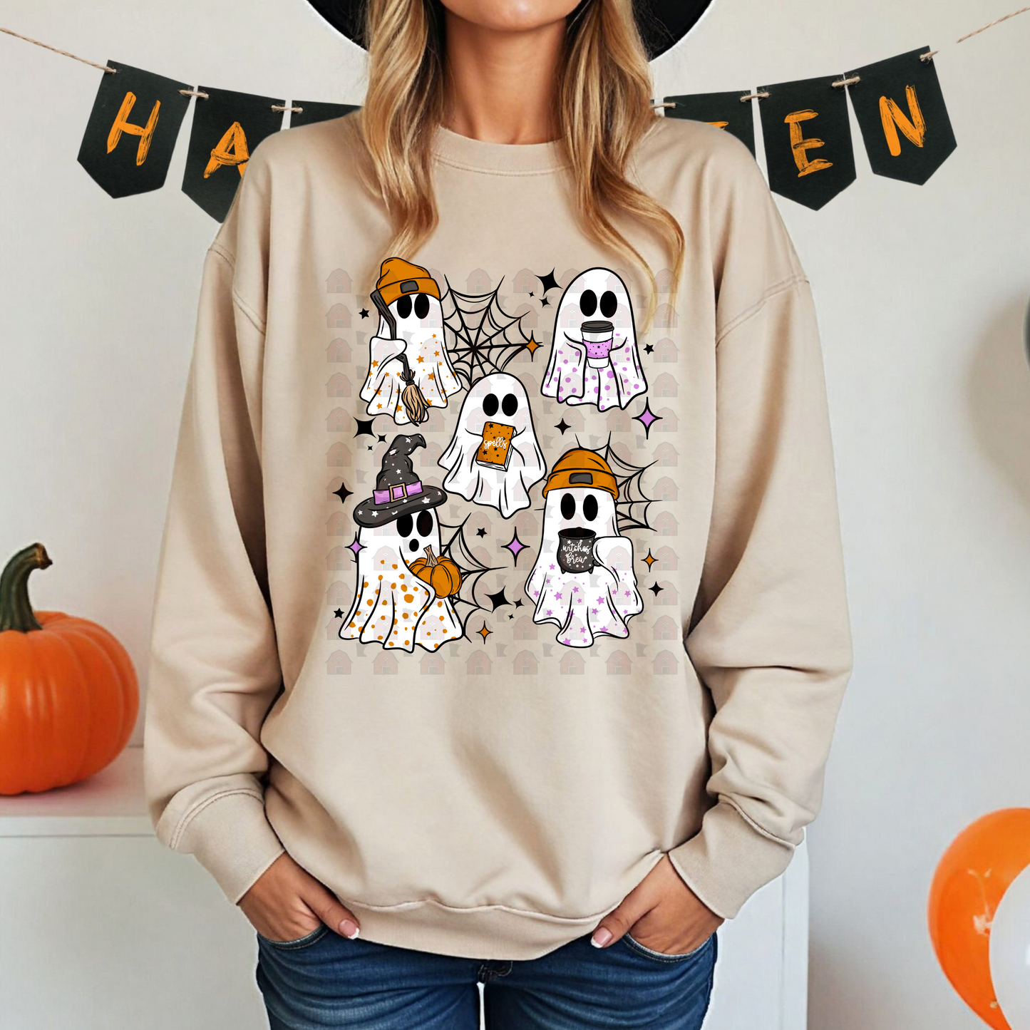 Halloween Ghosts Collage