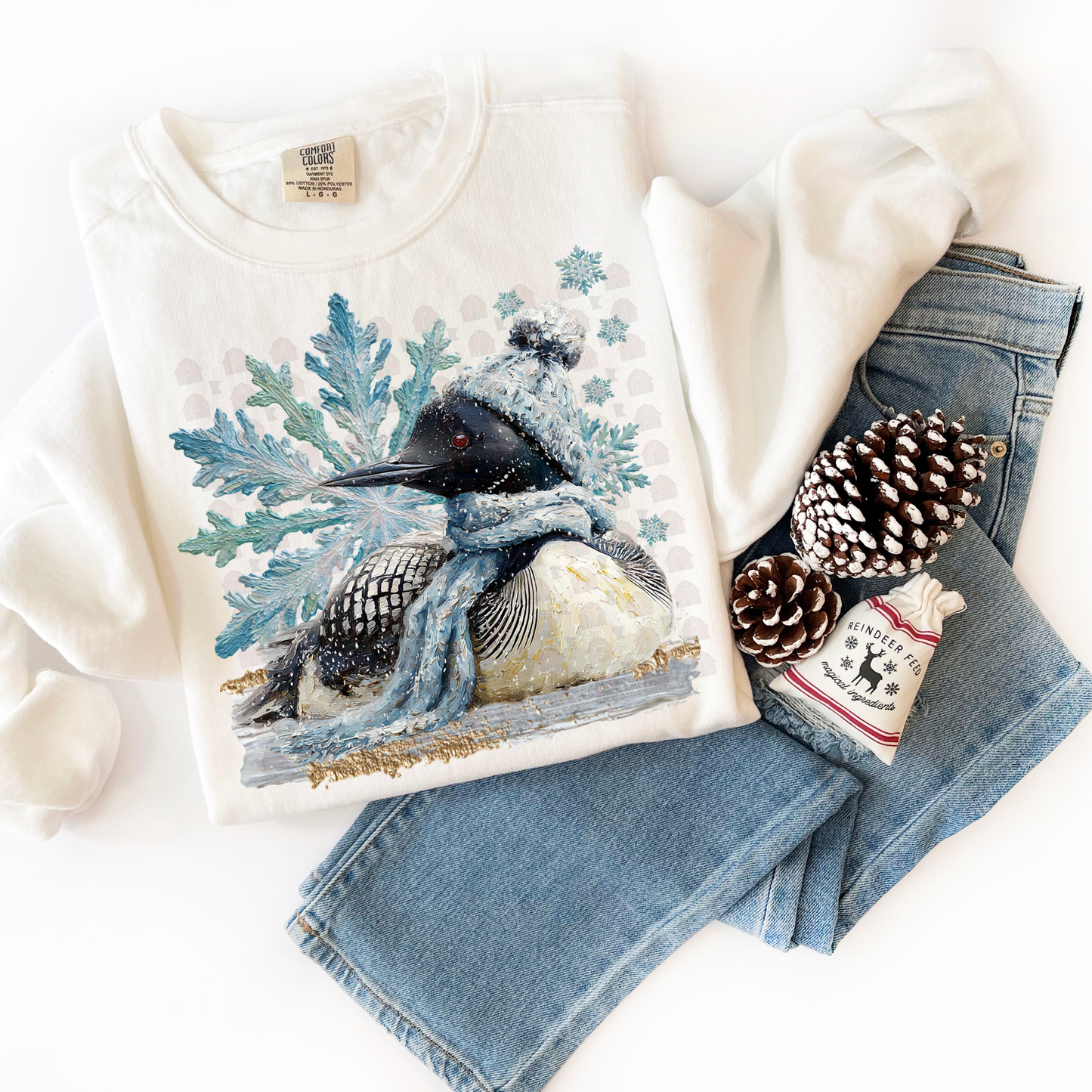 EXCLUSIVE - Hand Painted Winter Loon