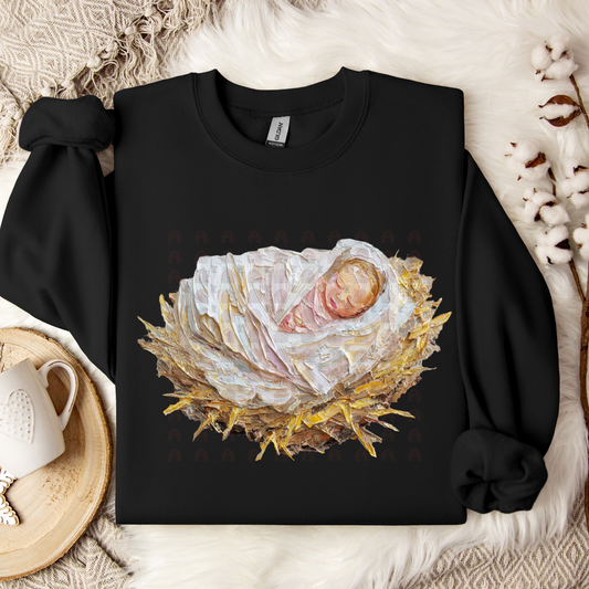 Hand Painted Baby Jesus