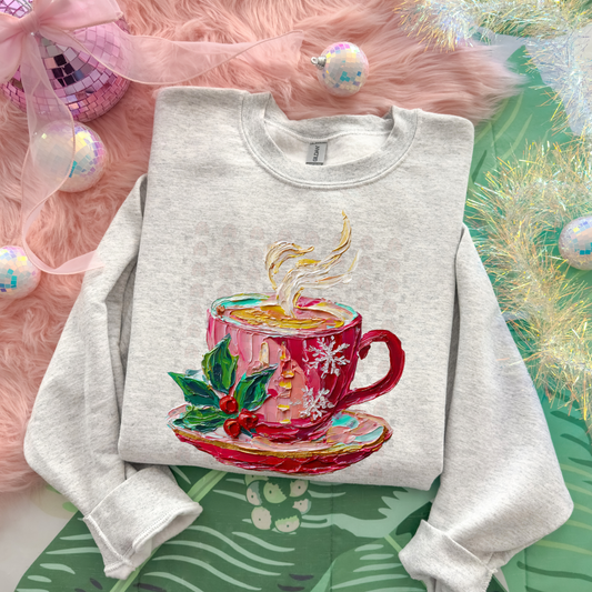 Hand Painted Christmas Coffee