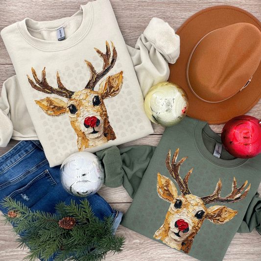 Hand Painted Reindeer
