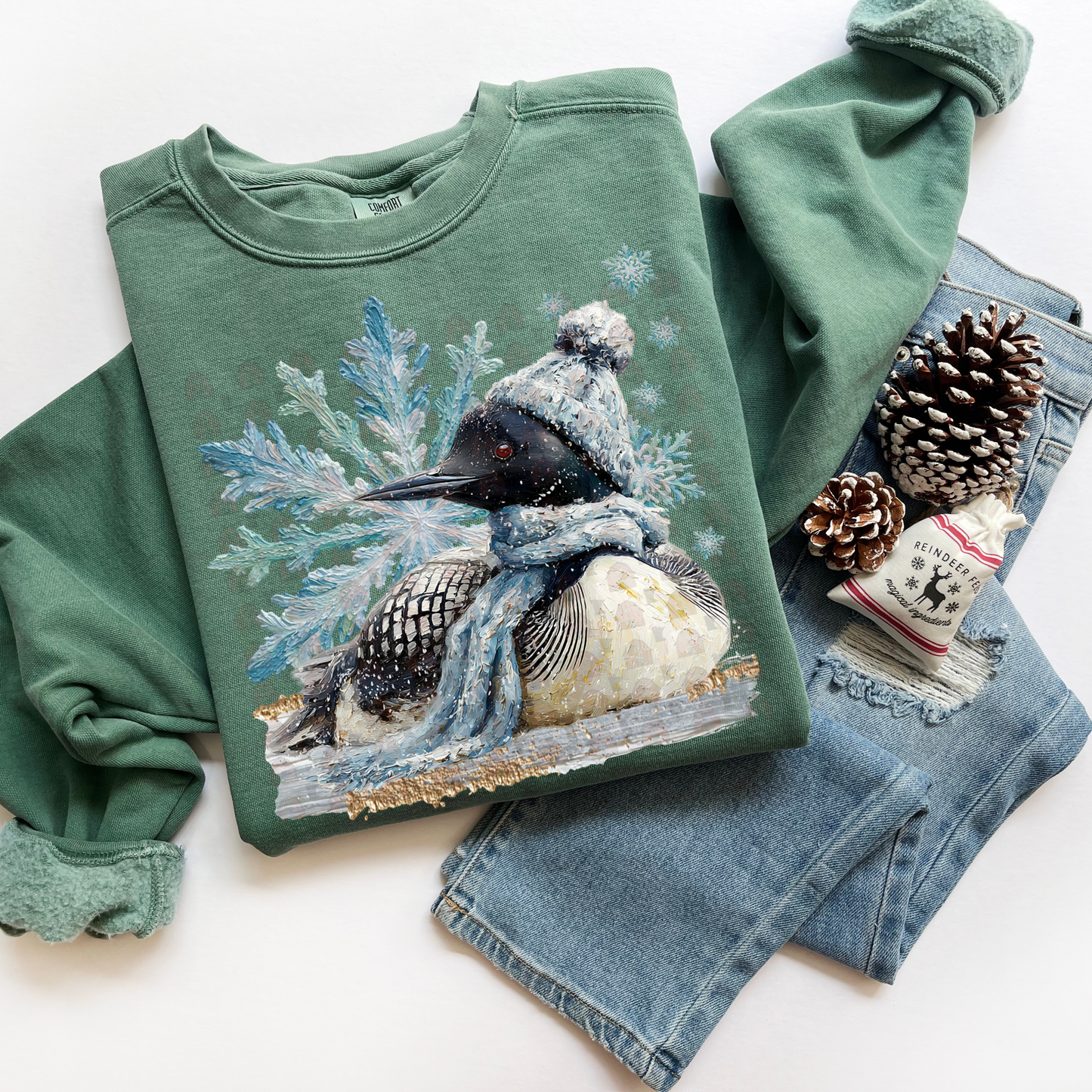 EXCLUSIVE - Hand Painted Winter Loon