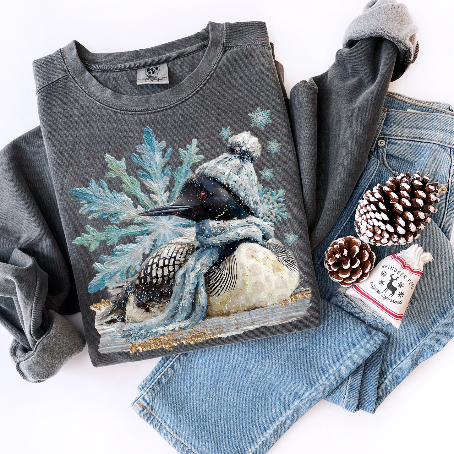 EXCLUSIVE - Hand Painted Winter Loon