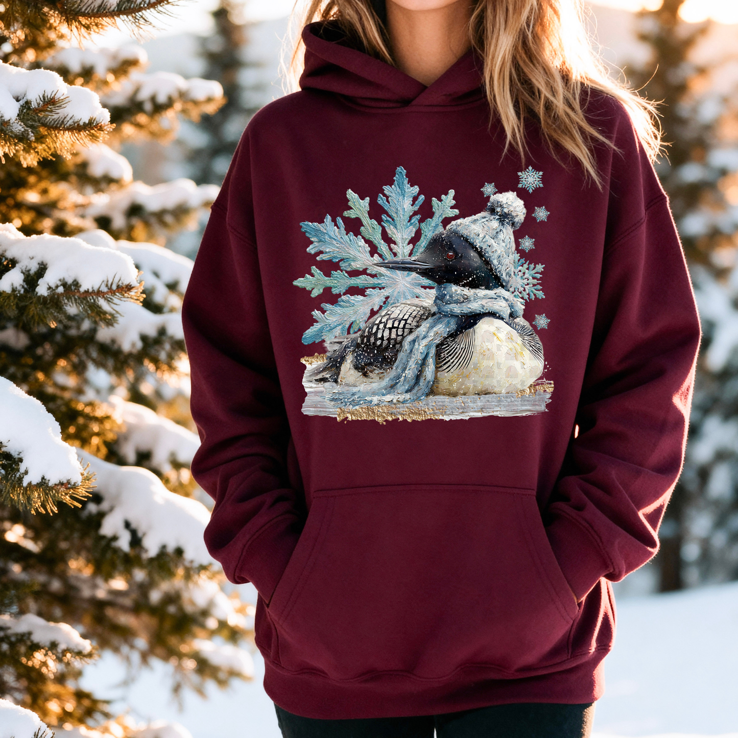 EXCLUSIVE - Hand Painted Winter Loon
