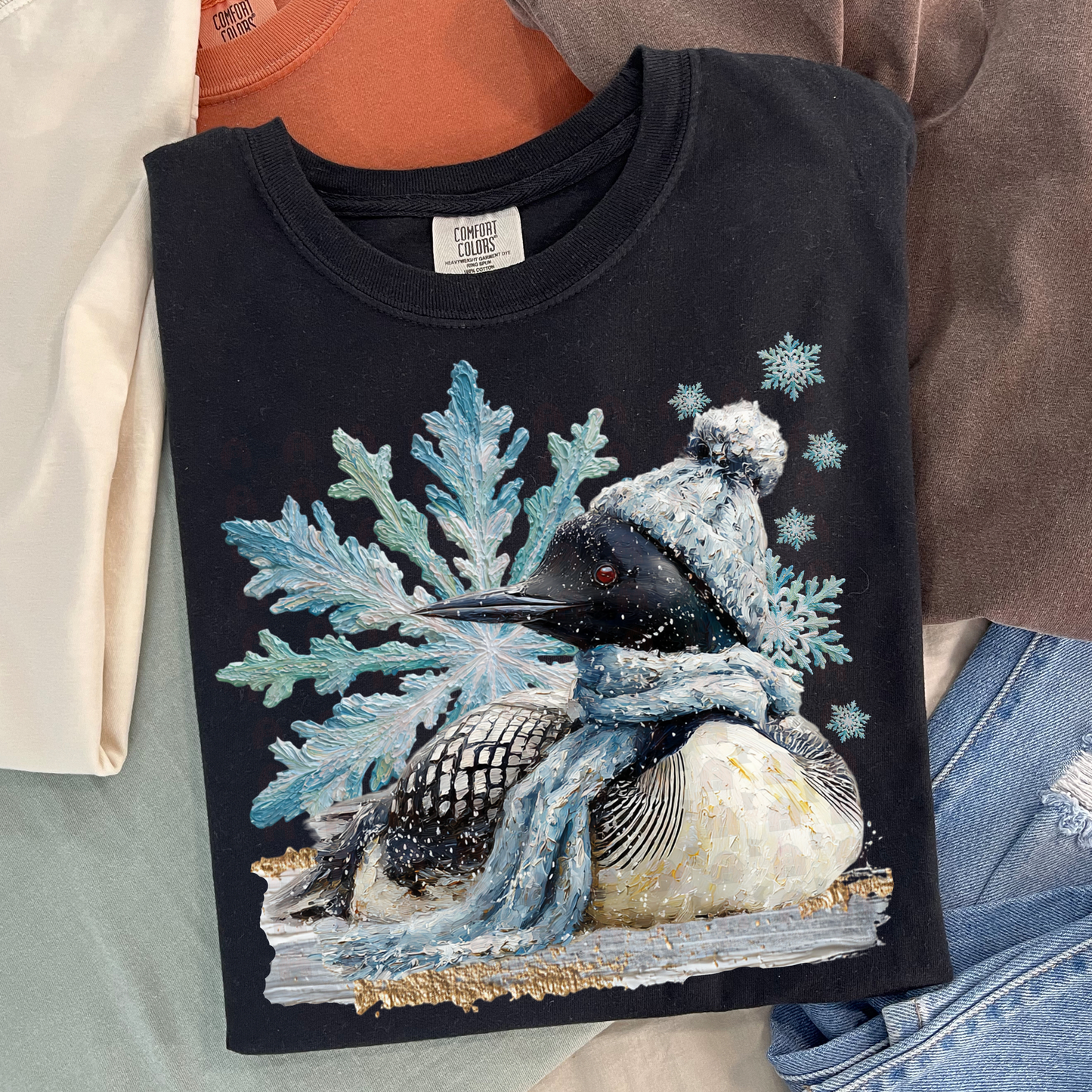 EXCLUSIVE - Hand Painted Winter Loon