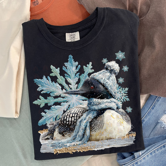 EXCLUSIVE - Hand Painted Winter Loon