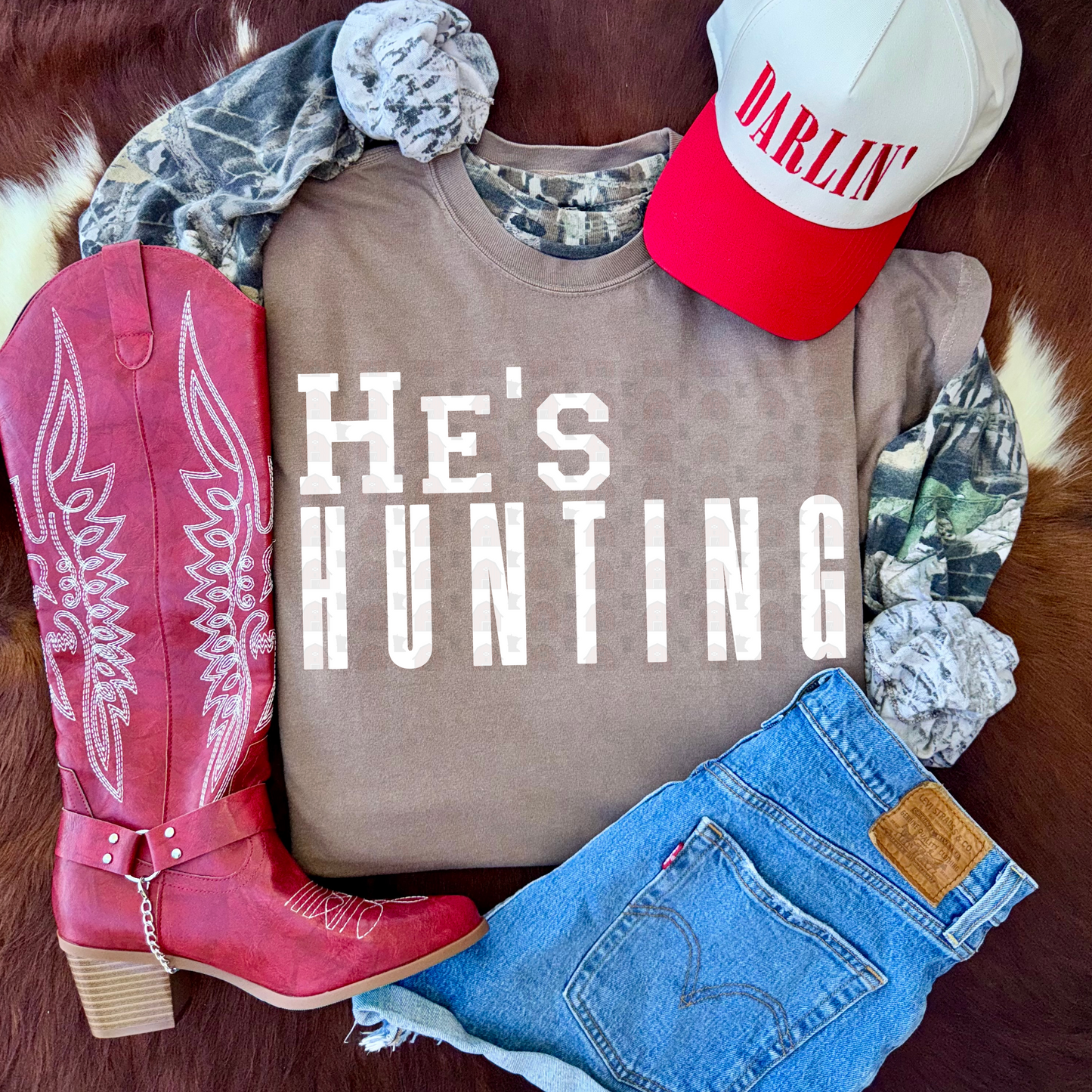 He's Hunting