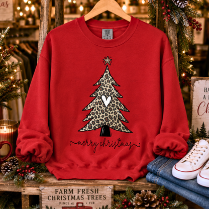 Heart Leopard Christmas Tree
