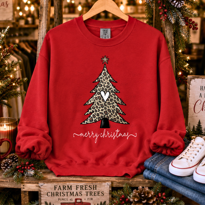 Heart Leopard Christmas Tree