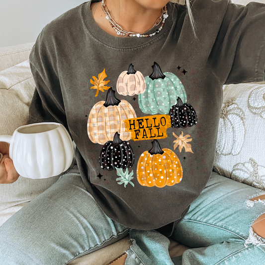 Hello Fall Pumpkins