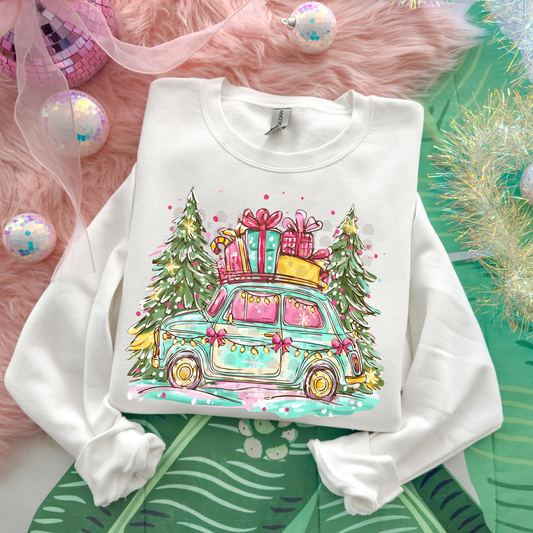 Holiday Car With Presents