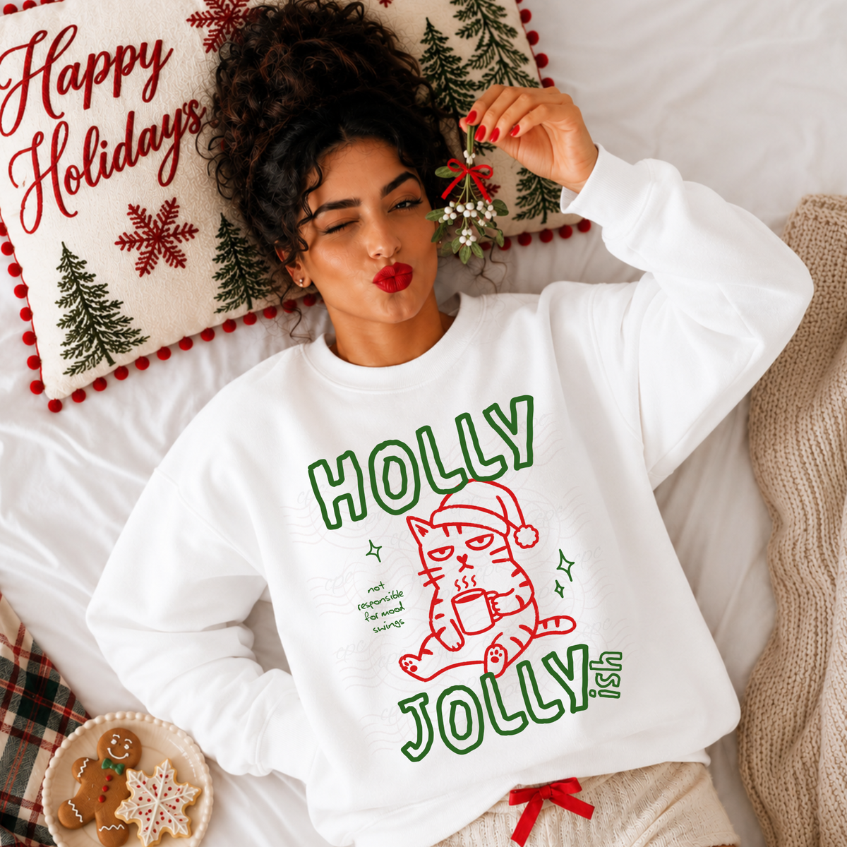 Holly Jollyish Cat