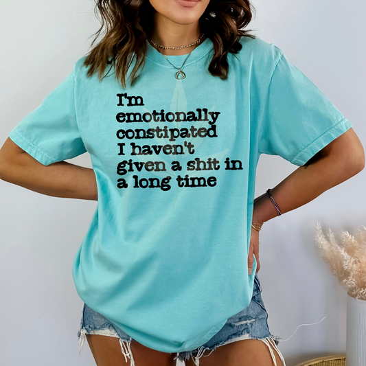 I'm Emotionally Constipated