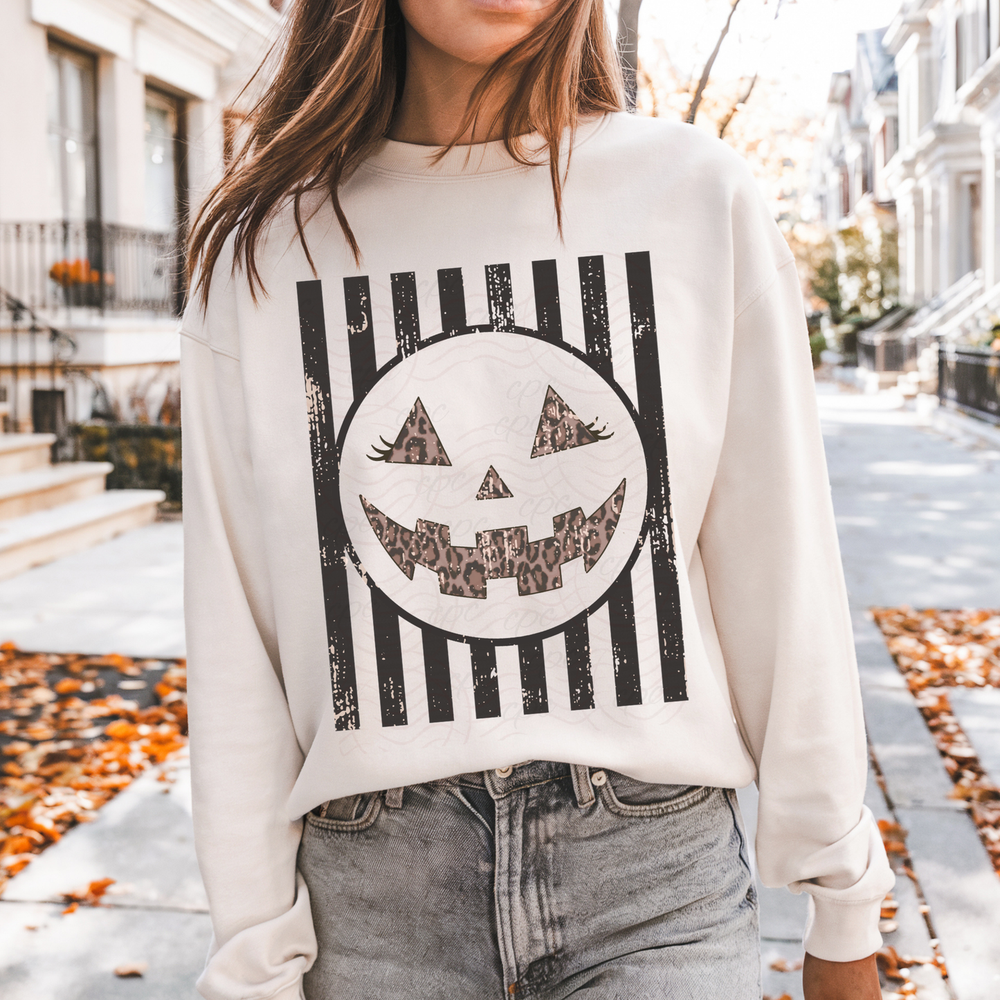 Jack O Lantern Leopard Stripes