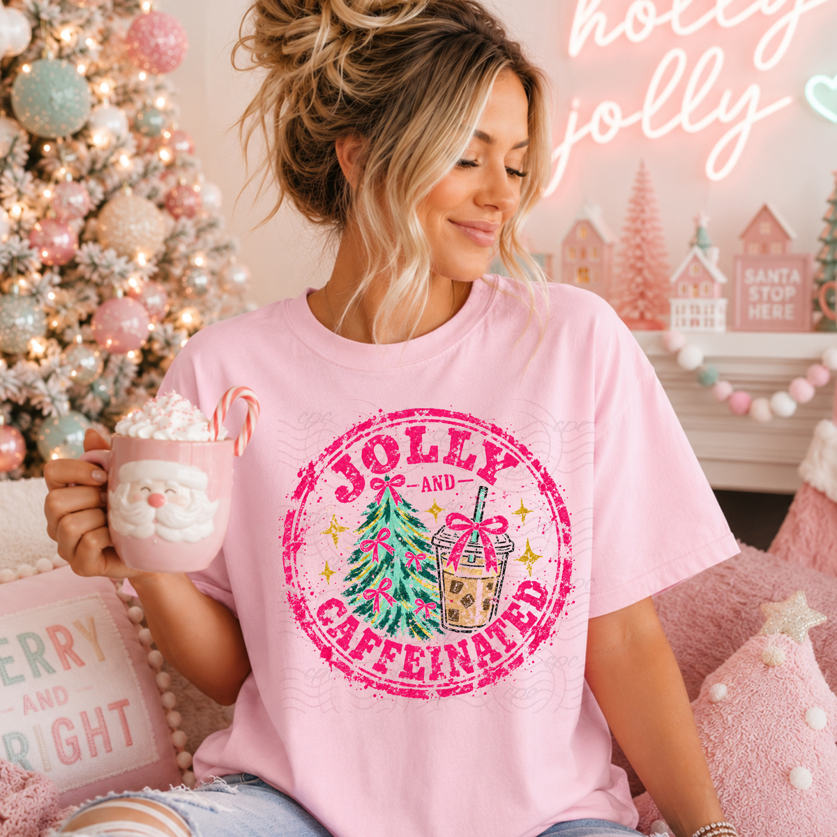 Jolly And Caffeinated Stamp