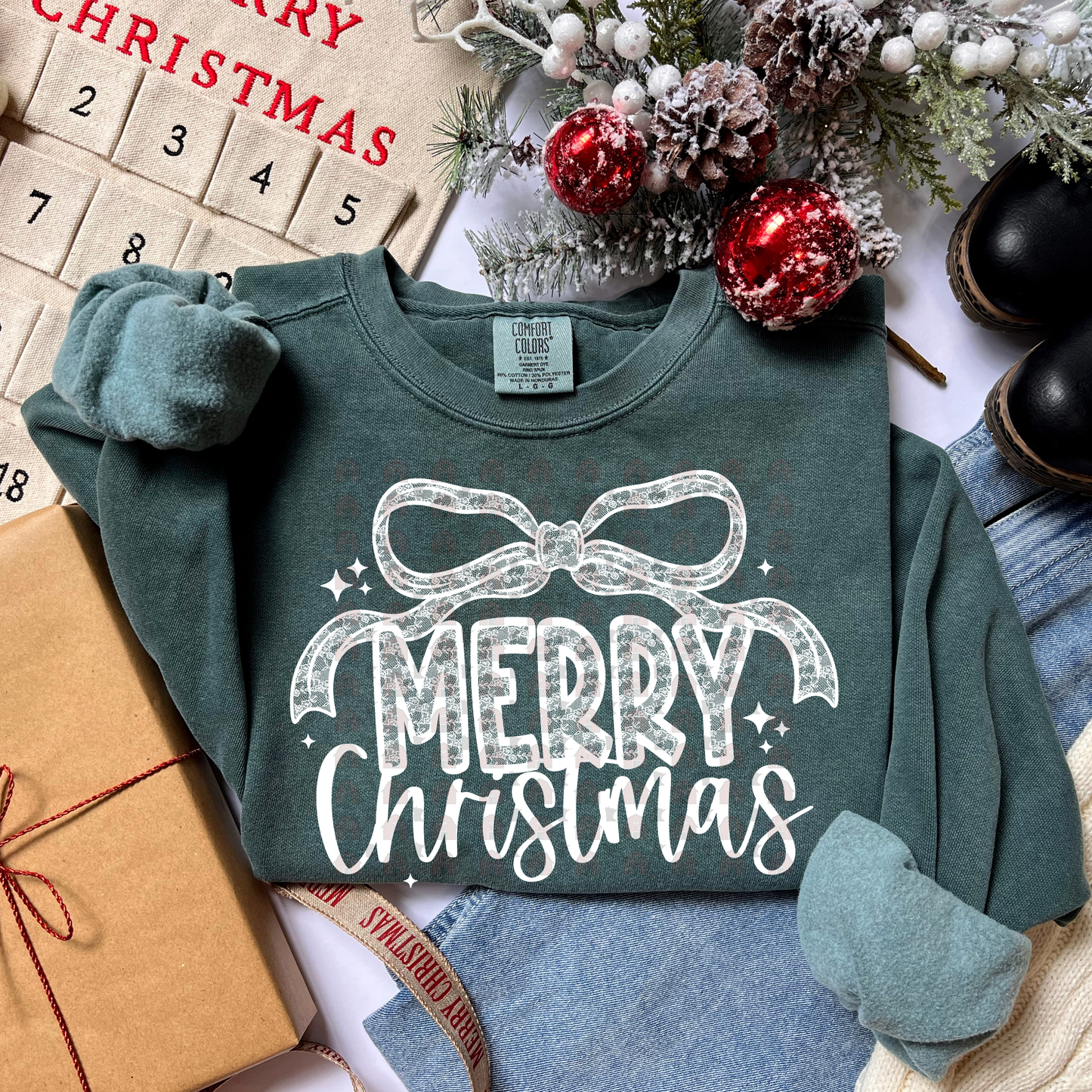 Lace Merry Christmas