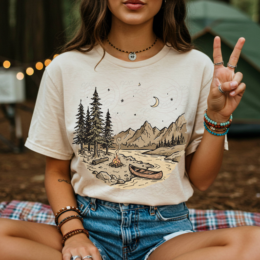 Lake And Campsite Landscape