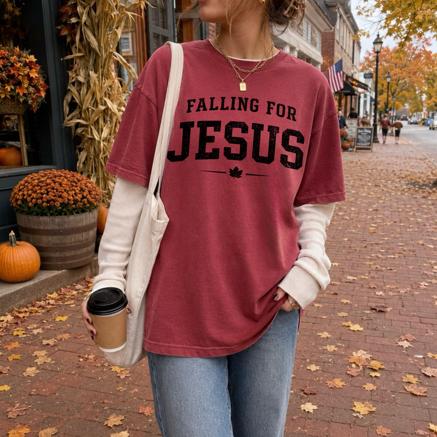 Leaf Falling For Jesus