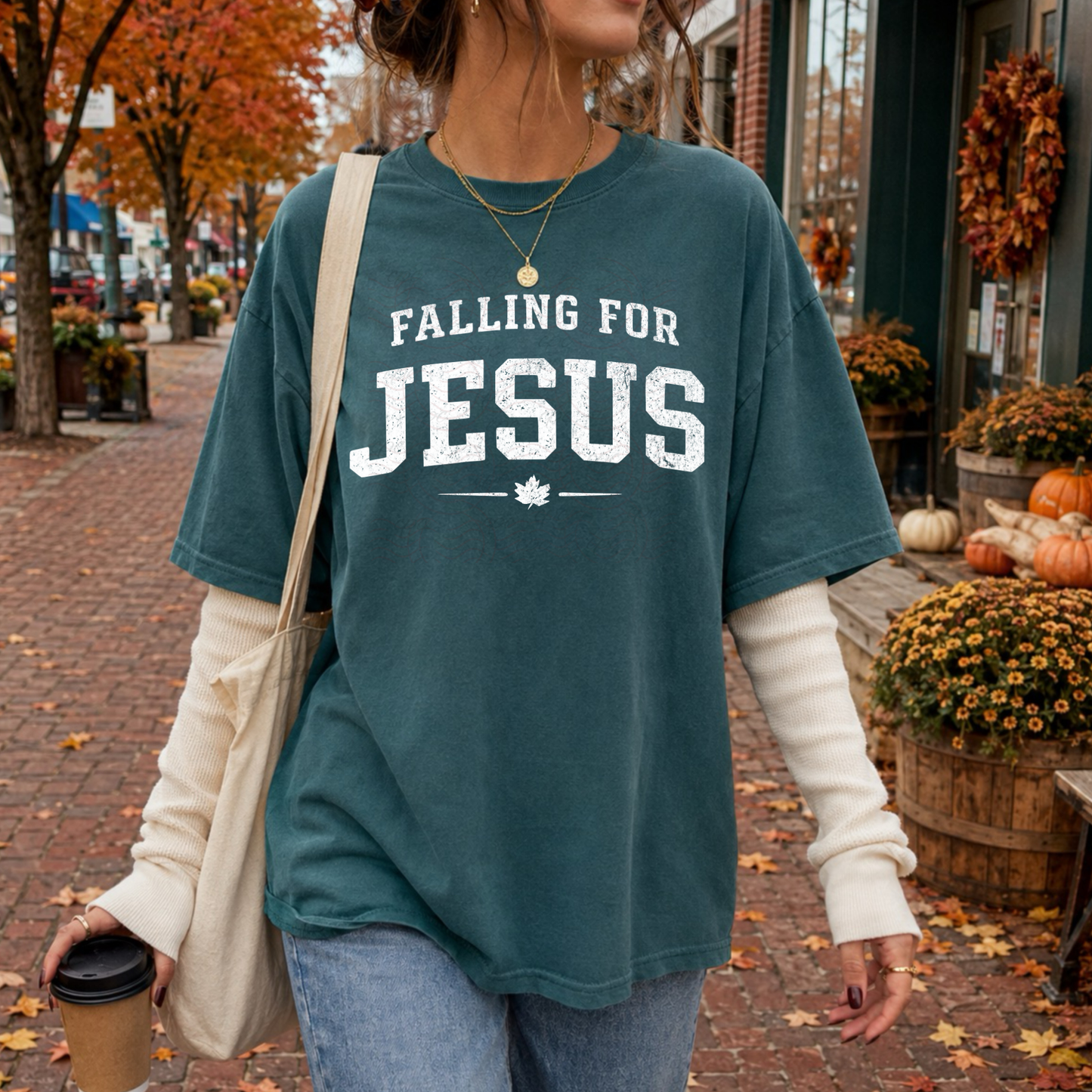 Leaf Falling For Jesus