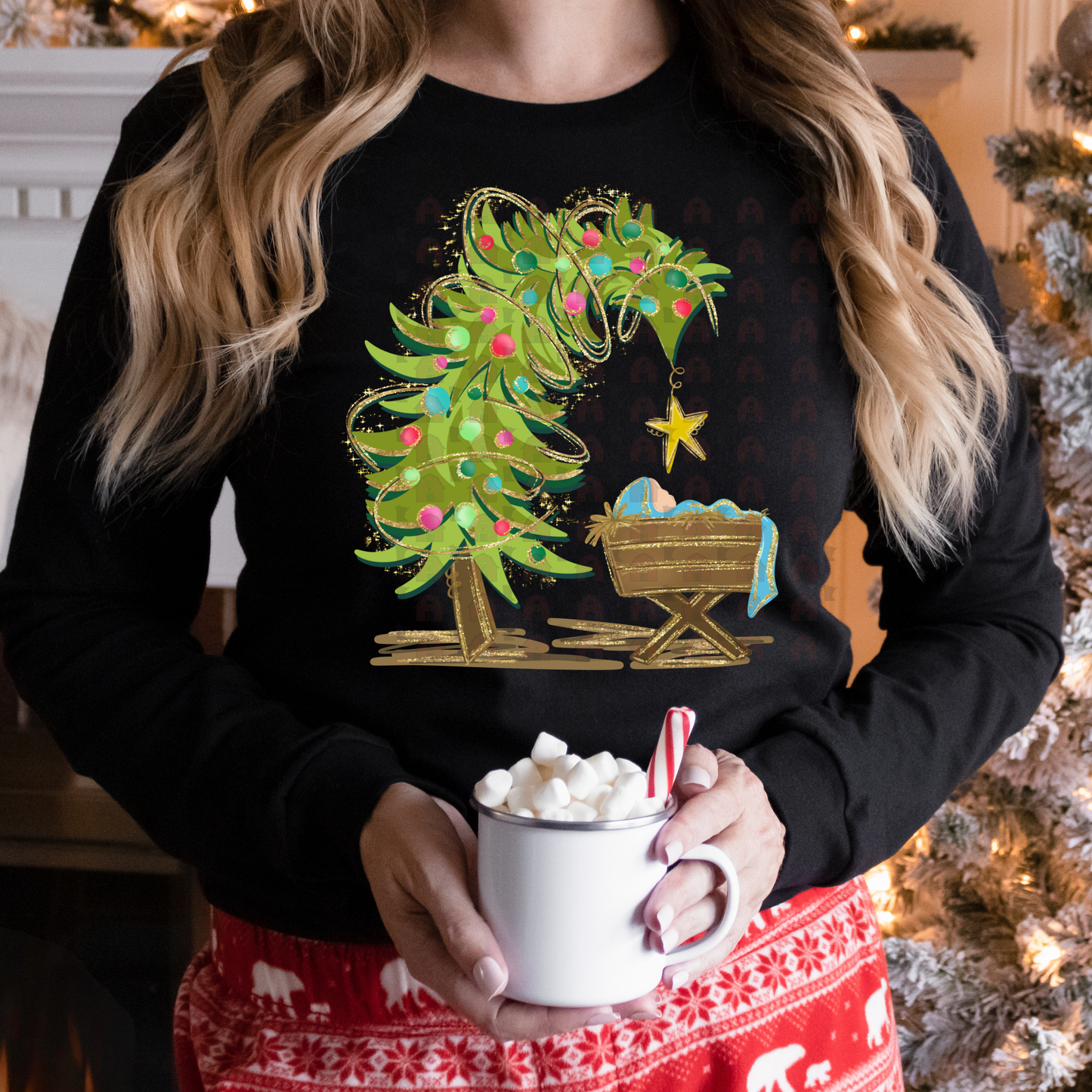 Leaning Tree And Baby Jesus