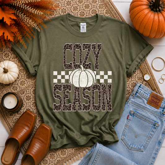 Leopard Check Cozy Season