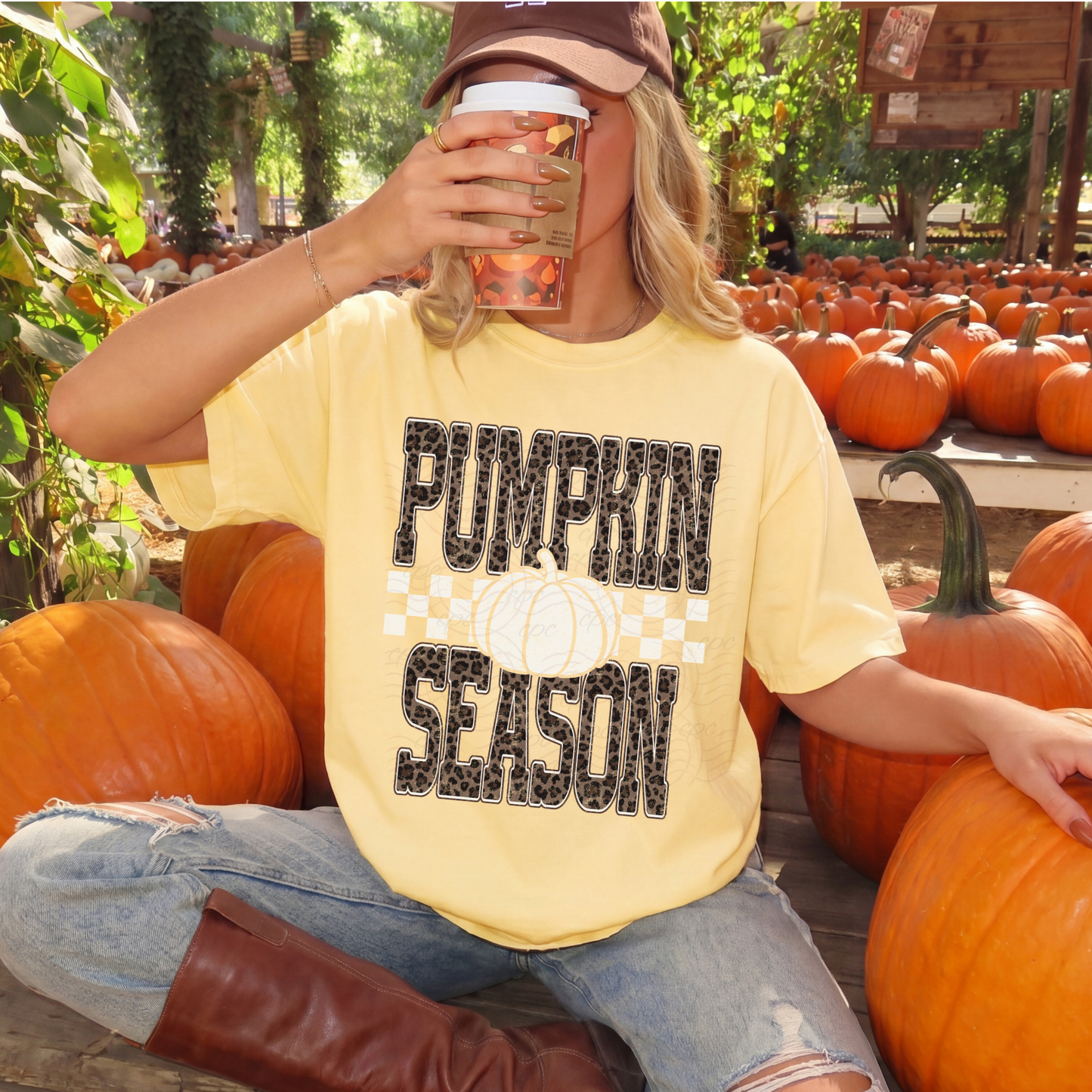 Leopard Check Pumpkin Season