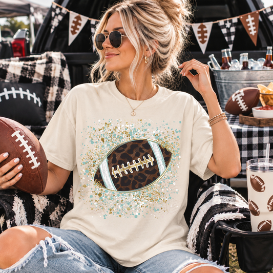 Leopard Football Splatter