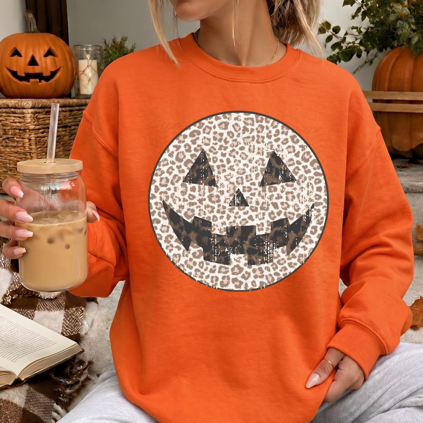 Leopard Happy Pumpkin Face
