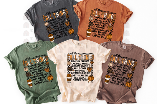 List Of All The Fall Things