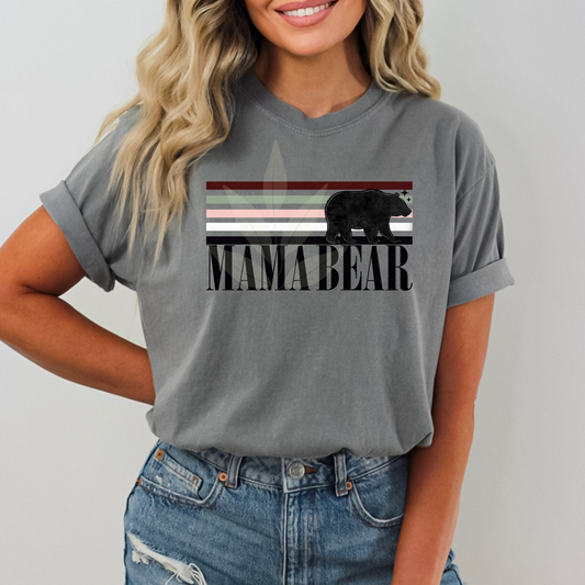 Mama Bear Retro Stripe