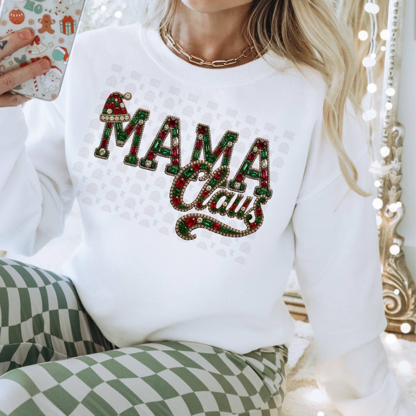 Mama Claus Rhinestone Appearance