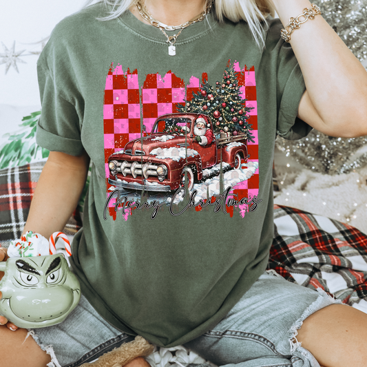 Merry Christmas Santa Brushstroke