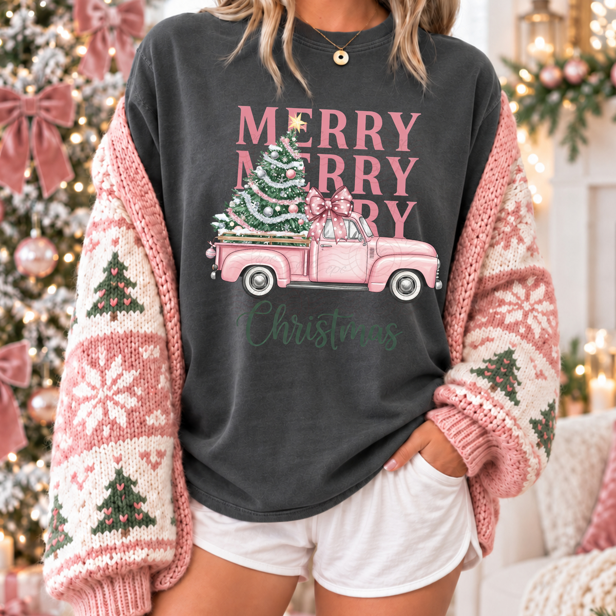 Merry Merry Merry Pink Truck