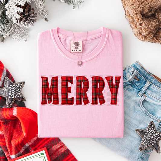 Merry Patchwork Red Plaid