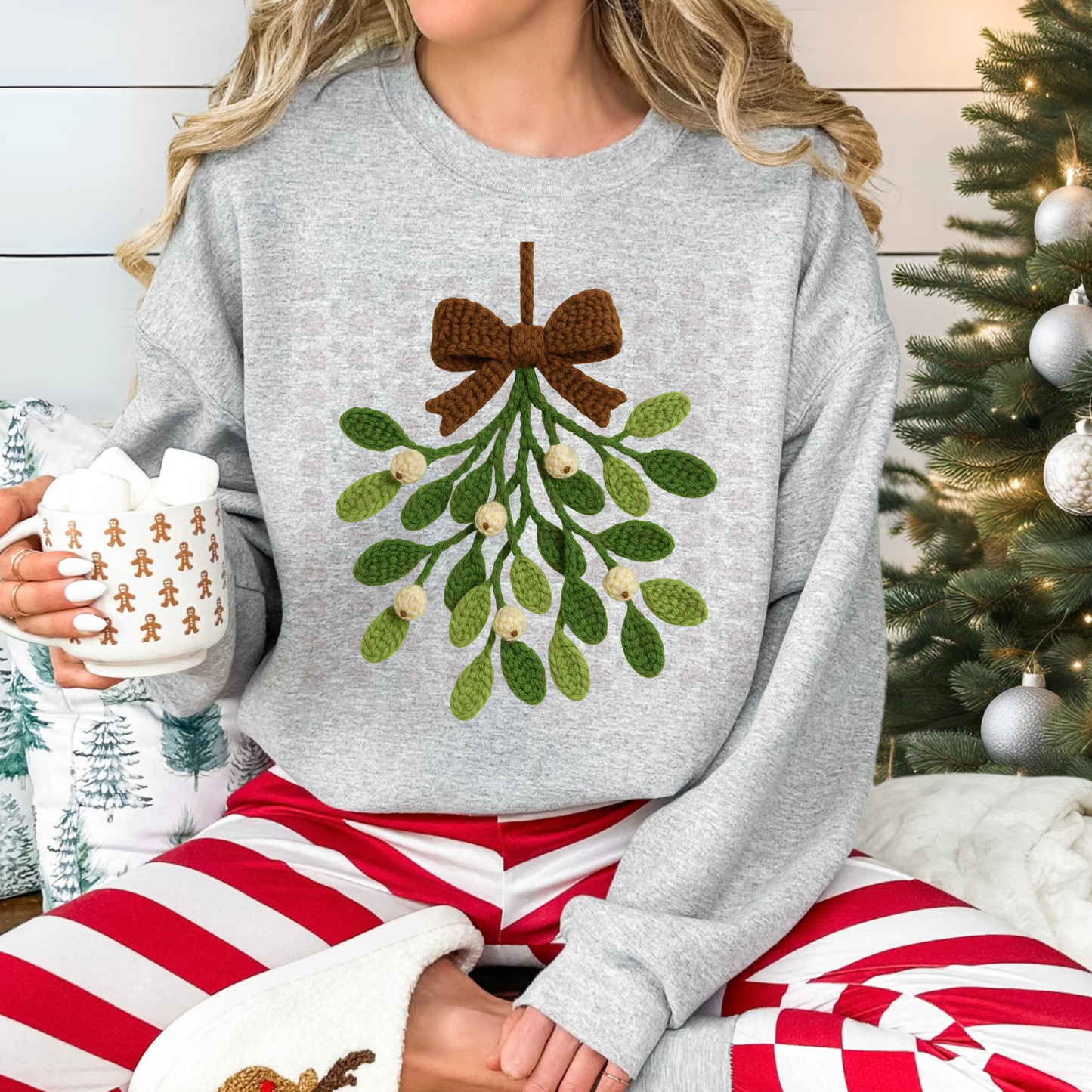 Mistletoe Brown Bow Yarn