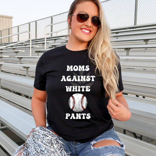EXCLUSIVE - Moms Against White Baseball Pants