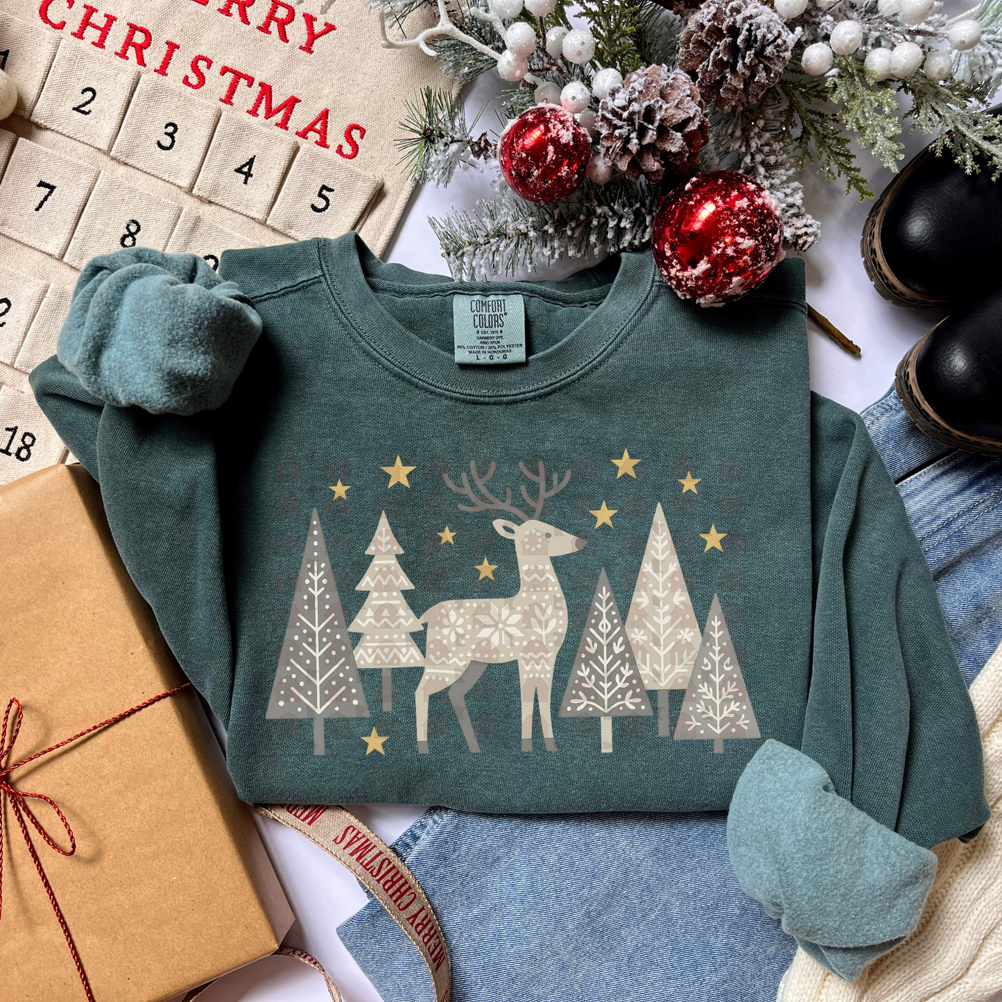 Nordic Woods And Reindeer