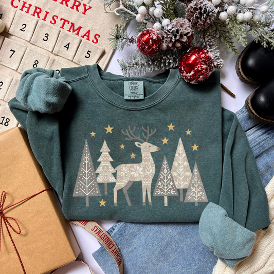 Nordic Woods And Reindeer