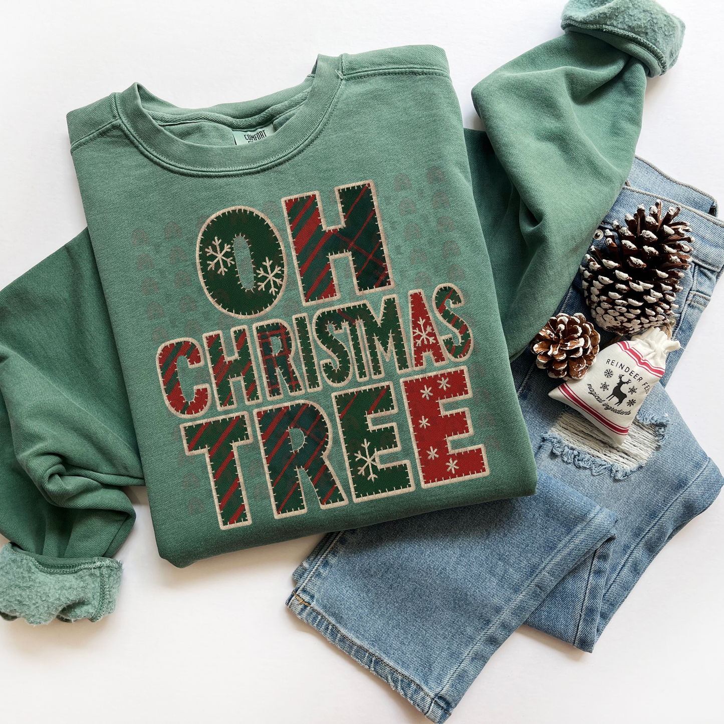 Oh Christmas Tree Tartan Pattern