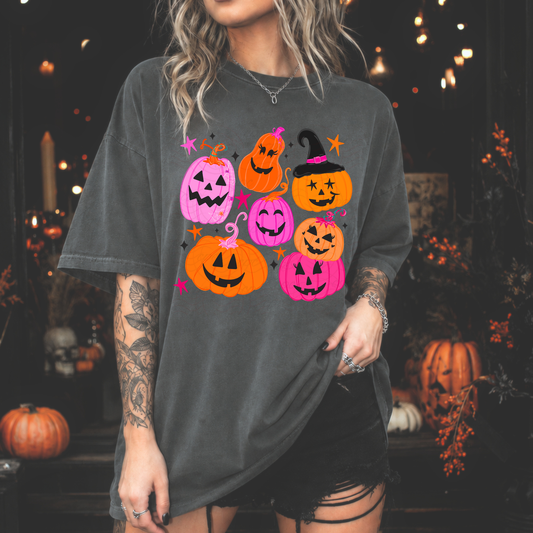 Orange And Pink Pumpkins