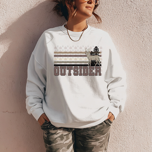 Outsider Retro Stripe Deer