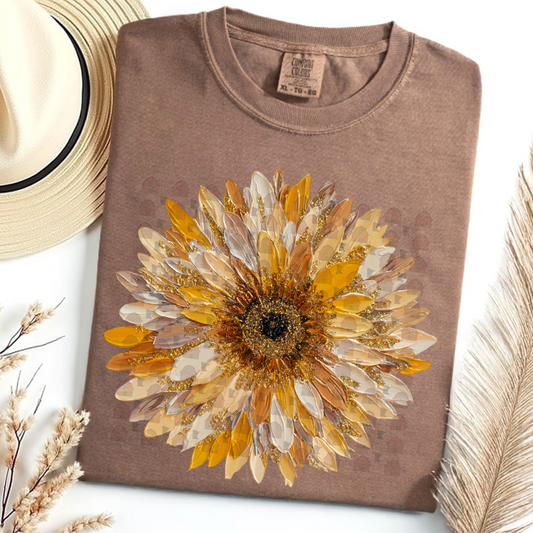 Painted Brushstroke Sunflower