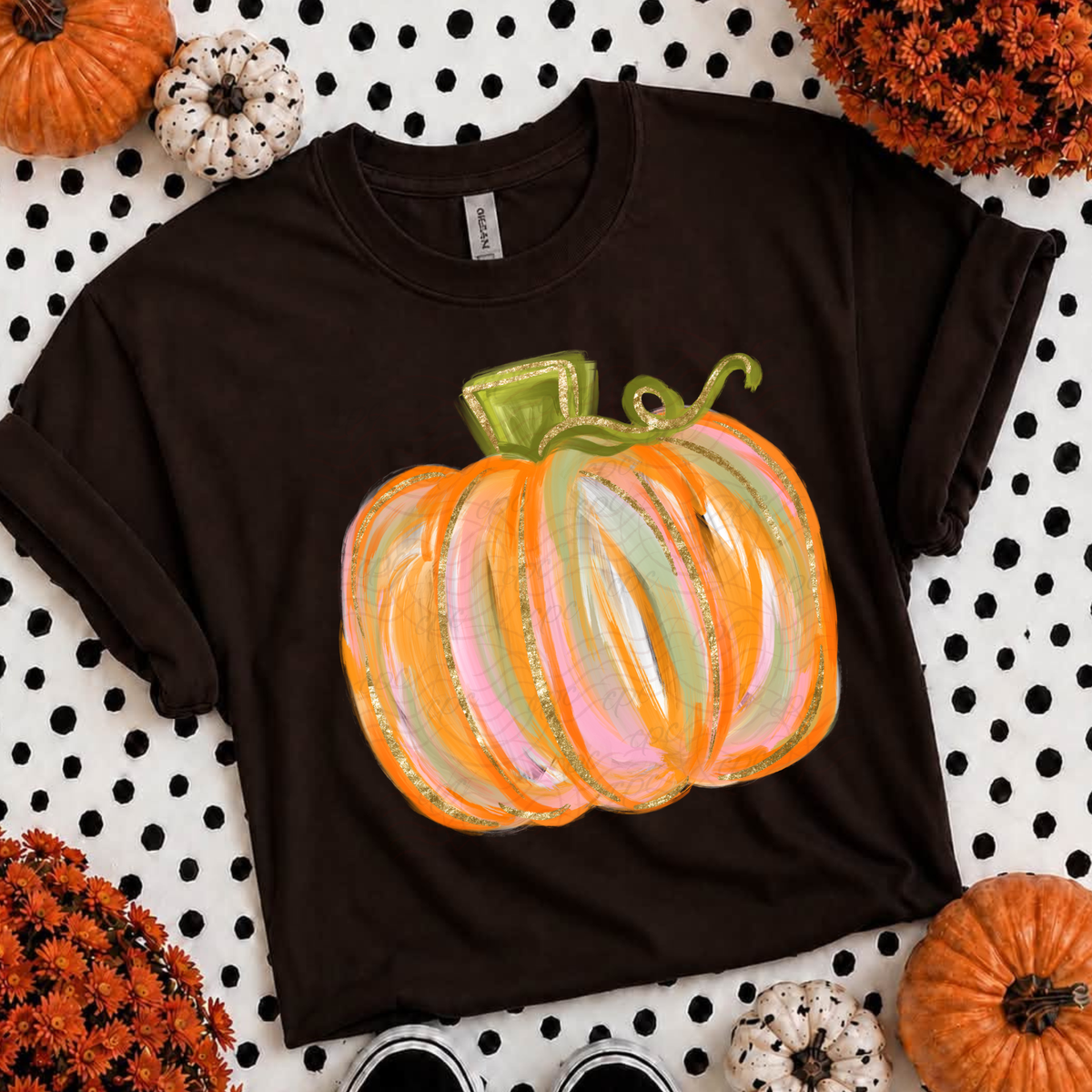 Painted Watercolor Pumpkin