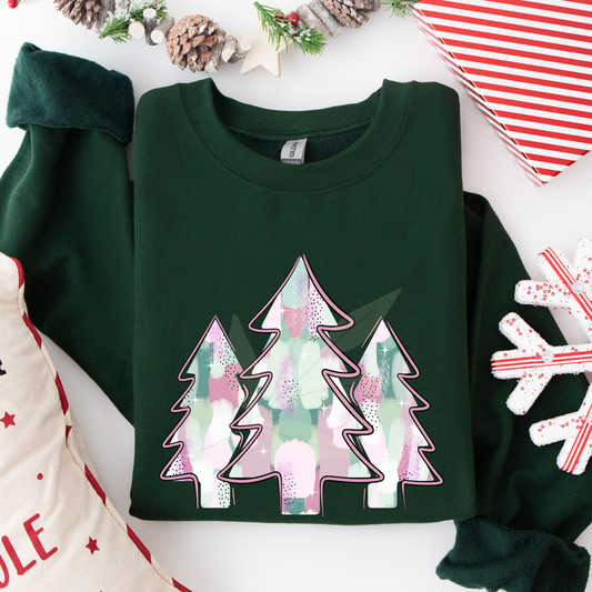 Pastel Christmas Trees