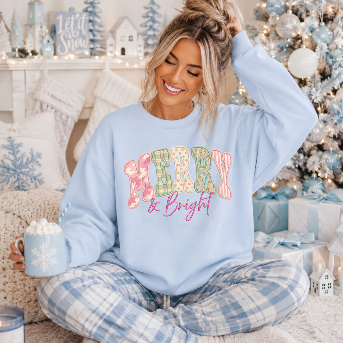 Pastel Patchwork Merry Bright