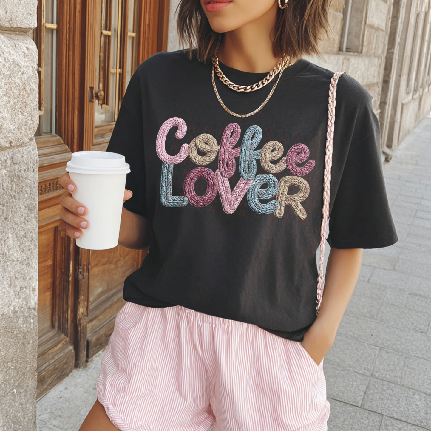 Pastel Yarn Coffee Lover