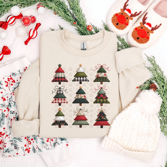 Patchwork Christmas Tree Collage