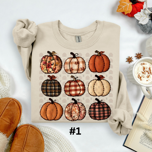 Patchwork Collage Of Pumpkins
