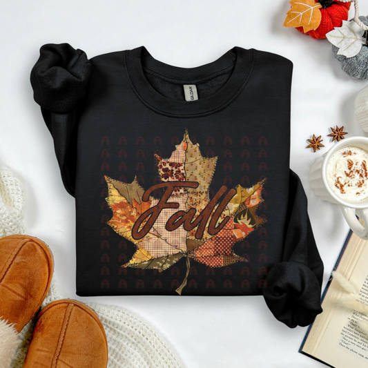 Patchwork Fall Leaf