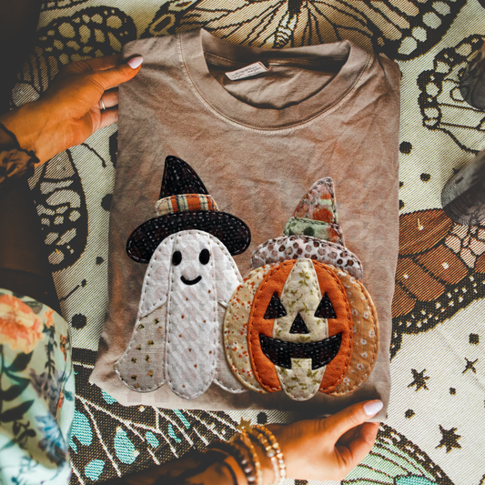 Patchwork Pumpkin And Ghost